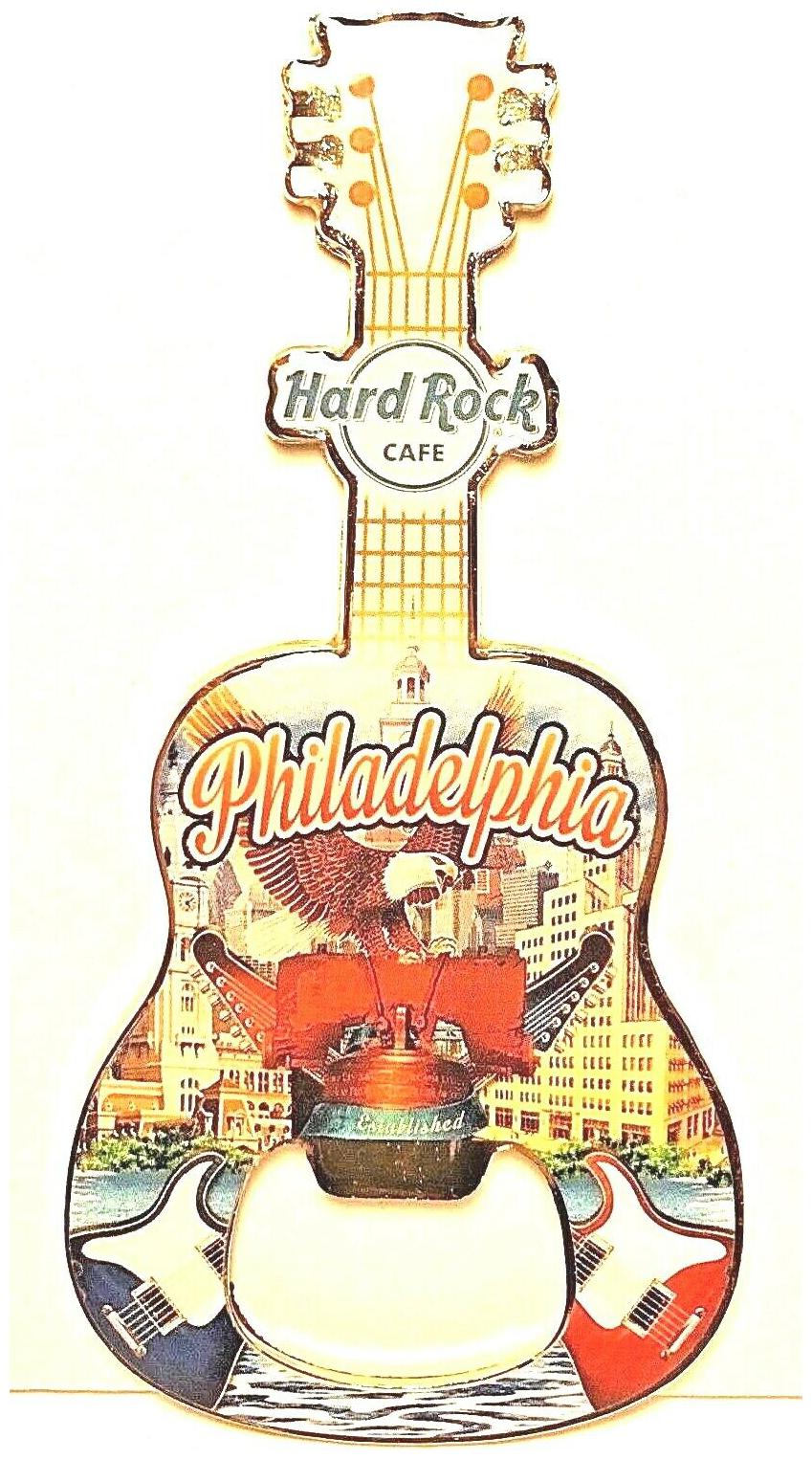 

Hard Rock Cafe Philadelphia Bottle Opener Magnet V17 Pennsylvania NEW HRC