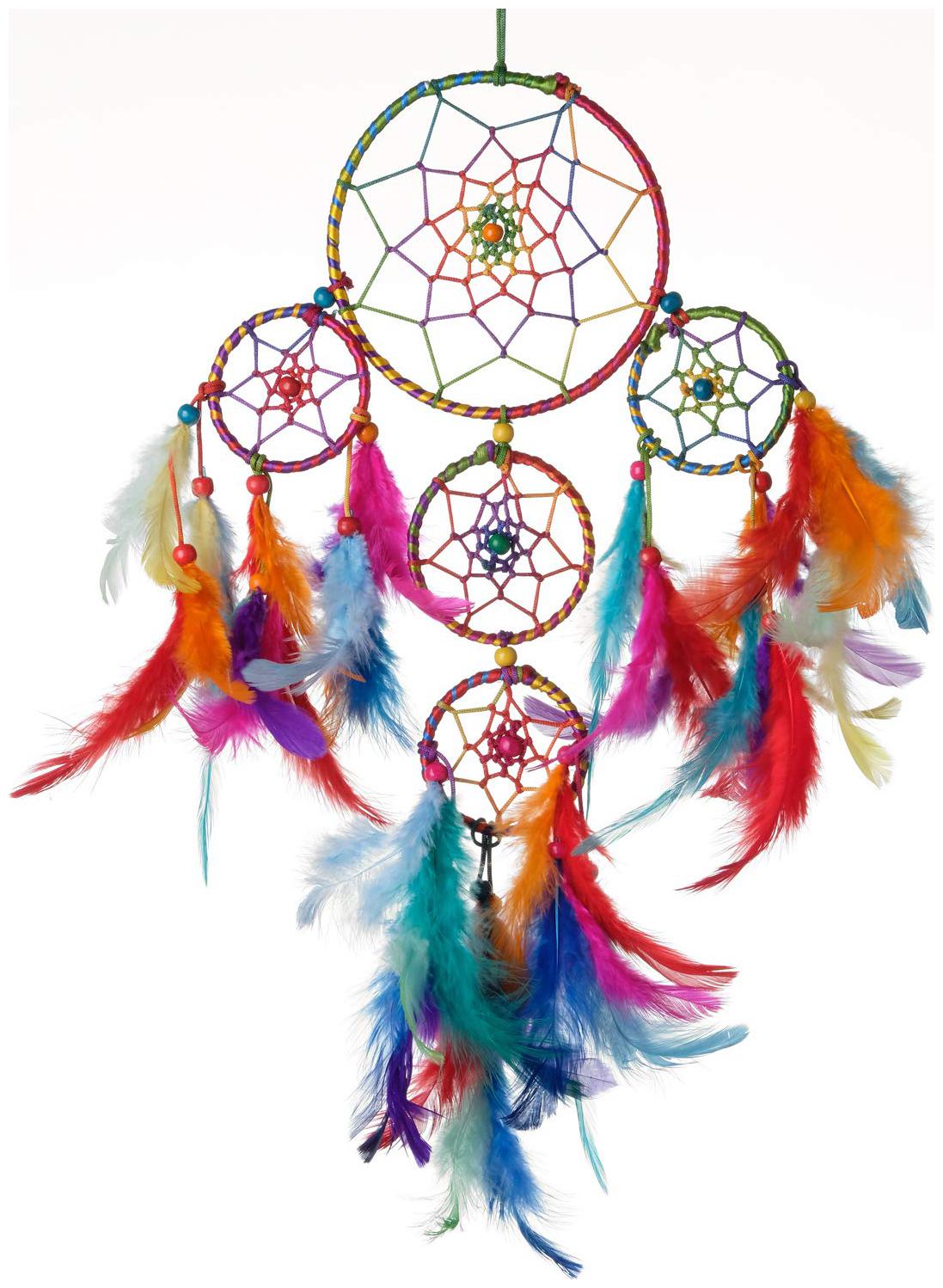 

Hardik Handmade Feather Dream Catcher Wall Hanging for Positive Energy and dreams for Room office Decoration