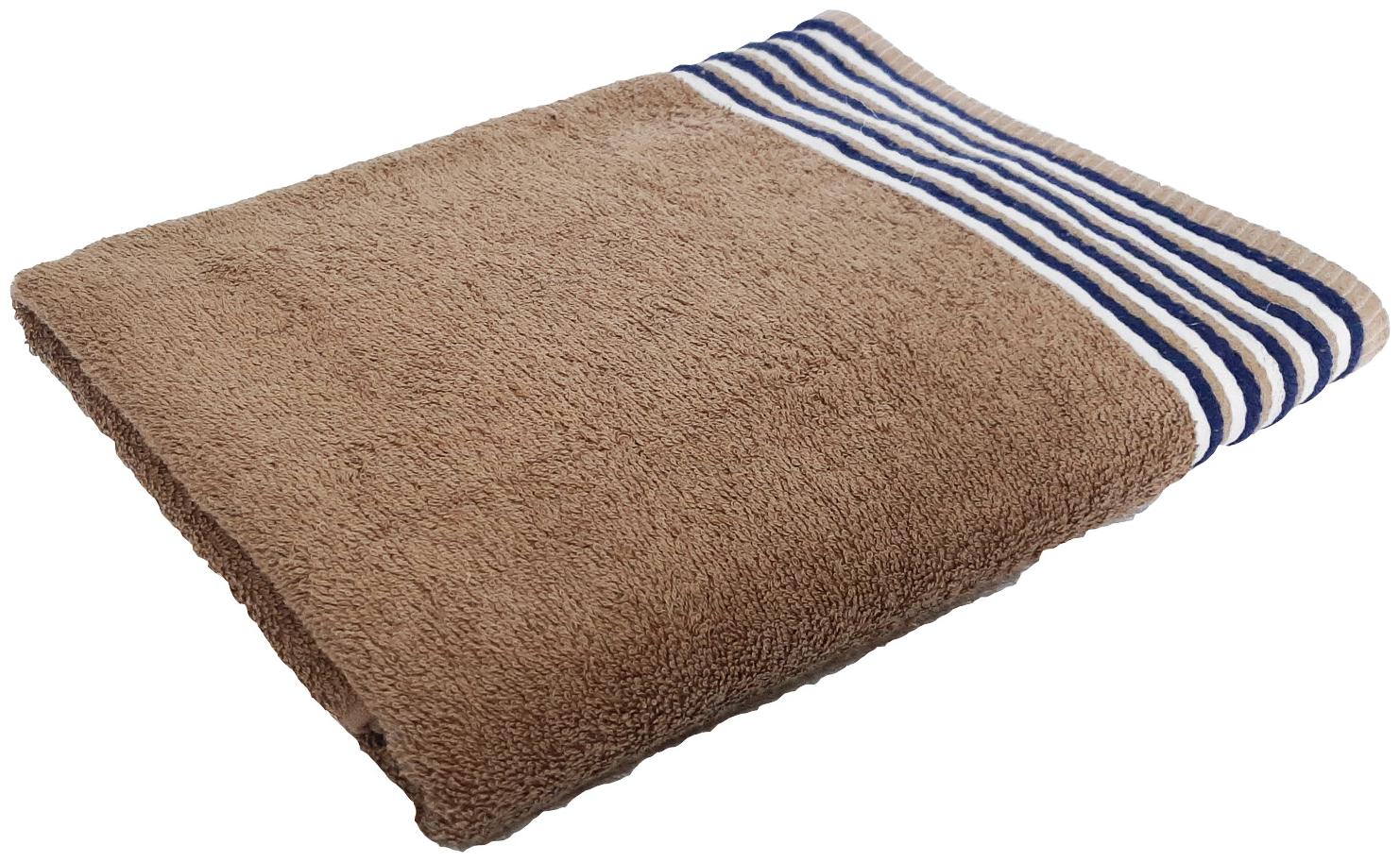 

Hardik Home 435 GSM Cotton Bath towel ( 1 piece Beige )
