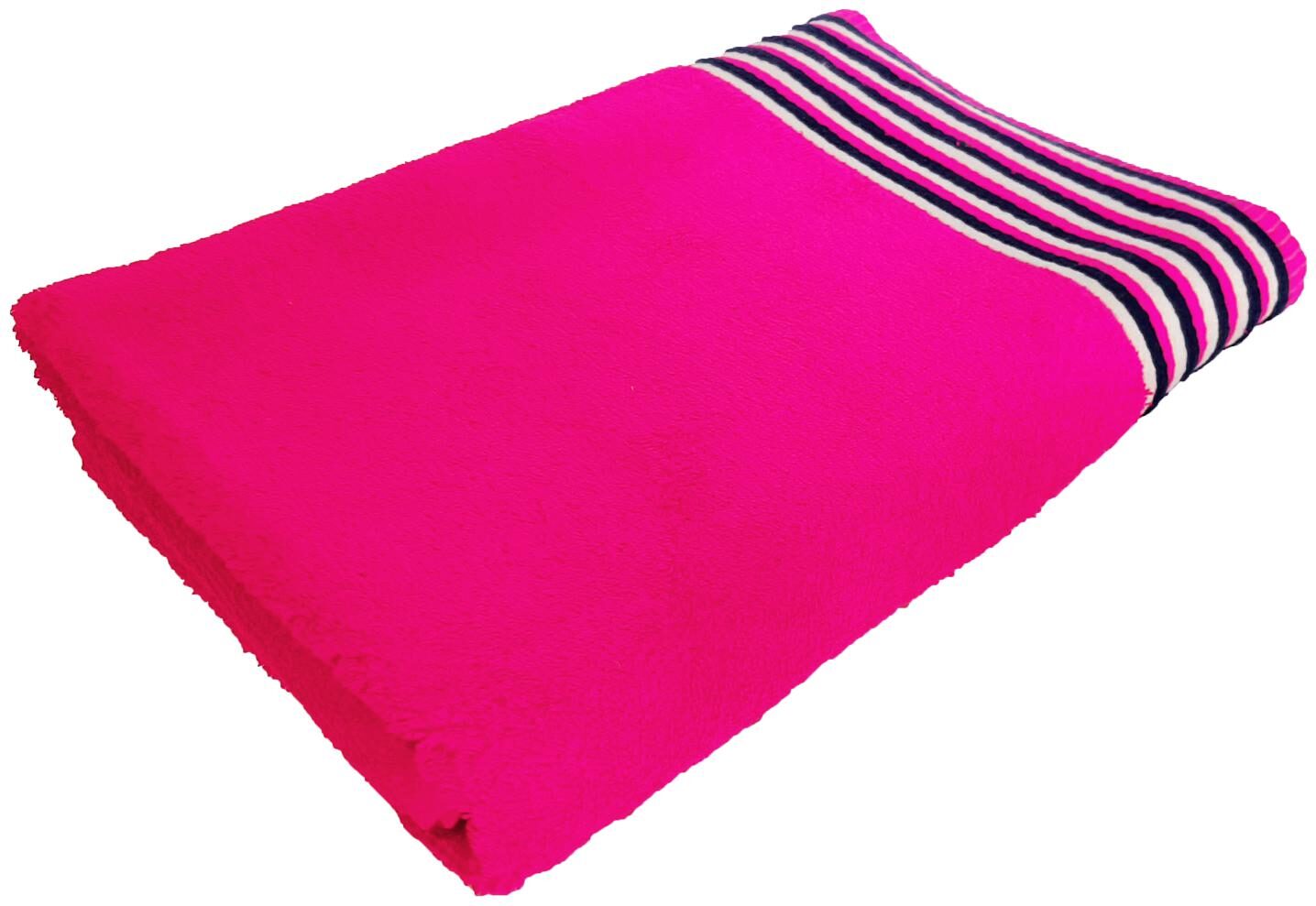 

Hardik Home 435 GSM Cotton Bath towel ( 1 piece Pink )