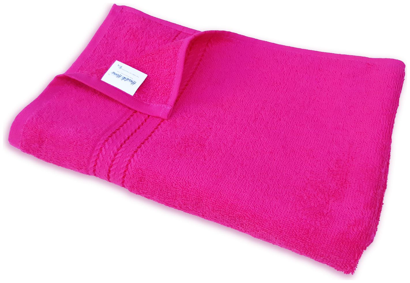 

Hardik Home 400 GSM Cotton Bath towel ( 1 piece Pink )