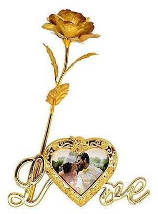 Buy Hardik Home Creation Golden Rose Artificial 24k Red Rose Flower For Girlfriend Wife Boyfriend Rose For Valentine Day Gift Red Rose For Rose Day Propose Day Friendship Day Online At Low Prices In