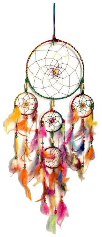 

HARDIK HOME CREATION Dream Catcher Wall Hangings Home Decor Handmade Dreamcatcher for Bedroom Balcony Garden Party Cafe Small Ring Beaded for Positive Energy and Protections