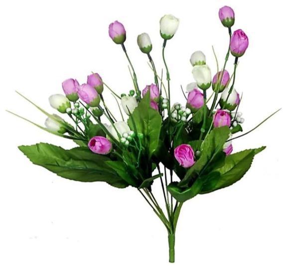 

Hardik home Creation Artificial Flower Bunch With Green Leaf For Home Decoration and office for any vase or gifting someone
