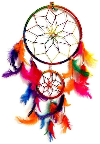 hardik home decor dream catcher 2 pcs multi colour
