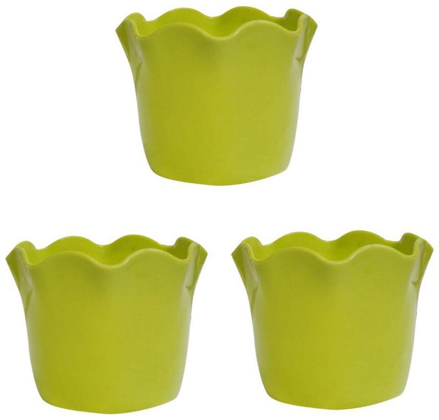 

hardik multi colour planter for indoor and outdoor (size 4 inch) colour may vary not same as shown in image) set of 3