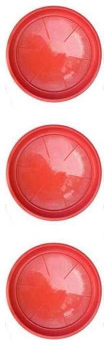 hardik planter Plate Saucer tray for catching excess water from overwatering (3 set Tray)(size-11-inch)for 14 to 16 inch planter