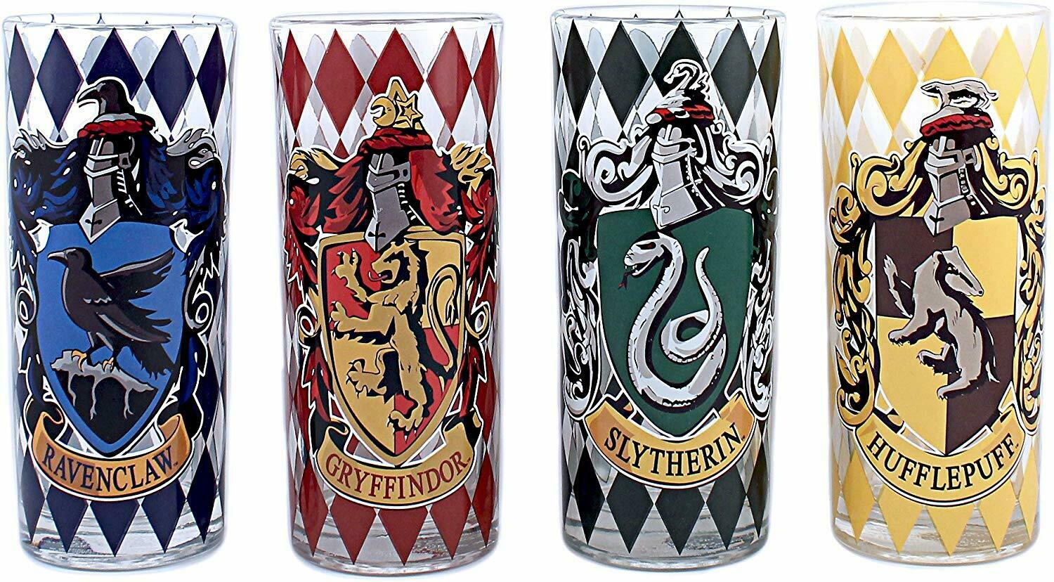 

Harry Potter Movies House Crests Glass Tumbler 4 Pack Set