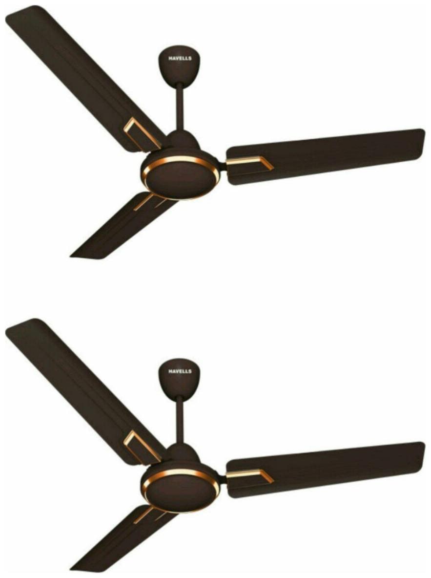 

Havells Andria 1200 mm Premium Ceiling Fan ( Espresso brown Pack of 2 )