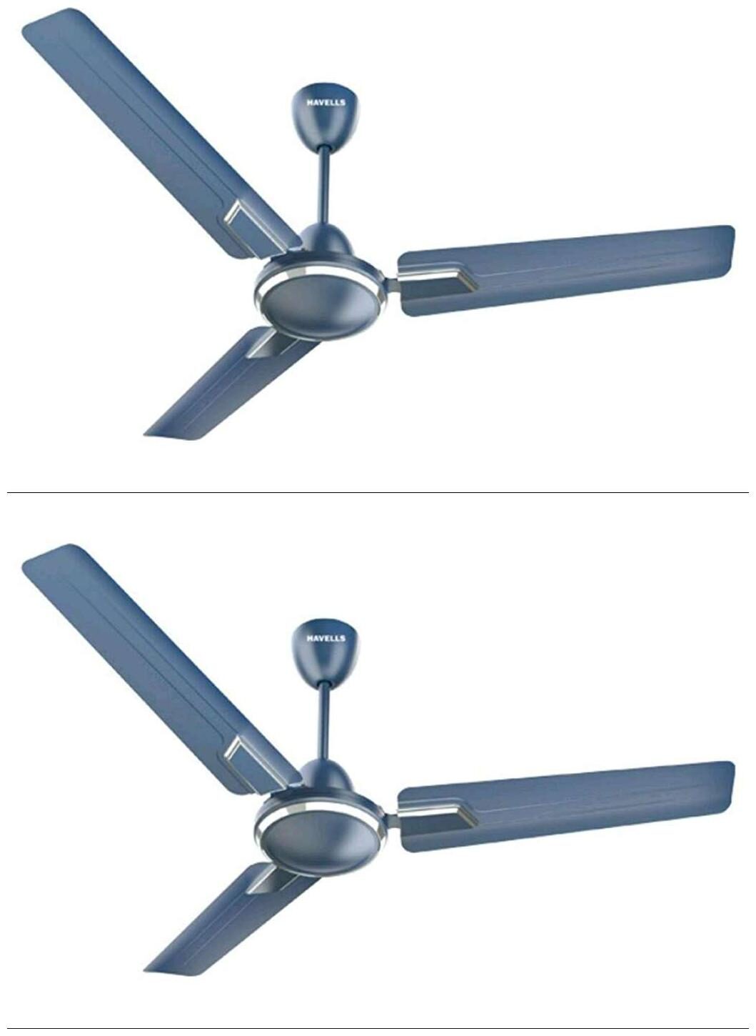 

Havells Andria 1200 mm Premium Ceiling Fan ( Indigo blue Pack of 2 )
