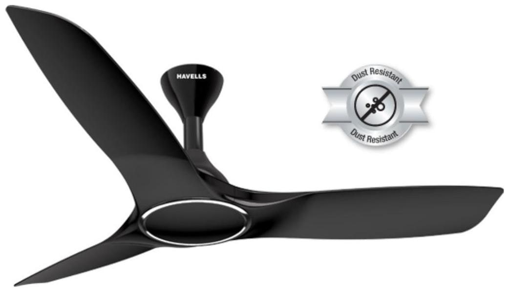 

Havells Stealth Air 1250 mm Premium Ceiling Fan ( Black Pack of 1 )