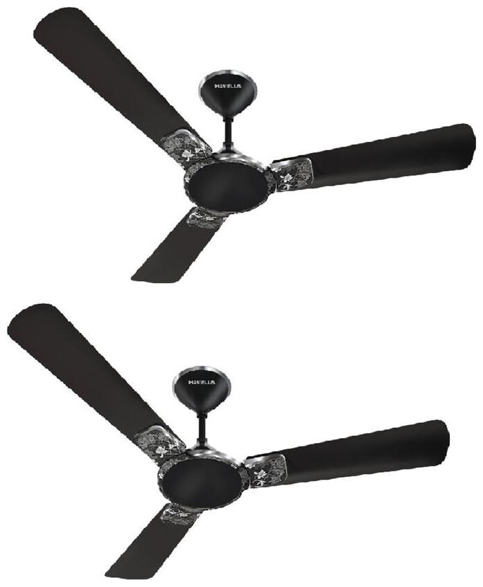 

Havells Enticer Art 1200 mm Premium Ceiling Fan ( Metallic black chrome Pack of 2 )