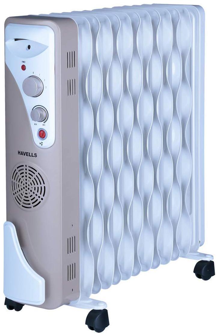 

Havells OFR 13 2900W Wave Fins with Fan (Beige White)