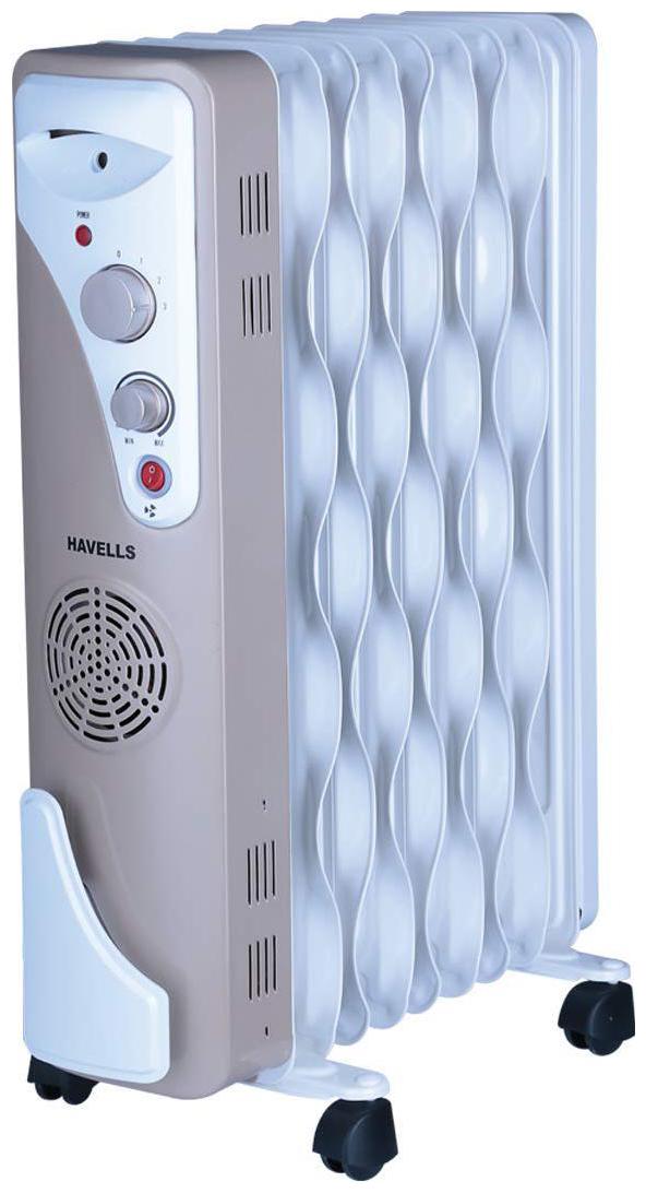 

Havells OFR 9 2500W Wave Fins with Fan (Beige White)