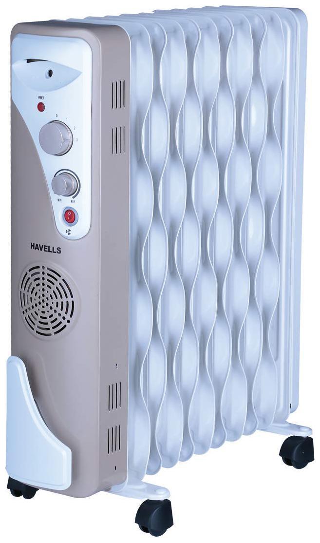 

Havells OFR 11 2900W Wave Fins with Fan (Beige White)