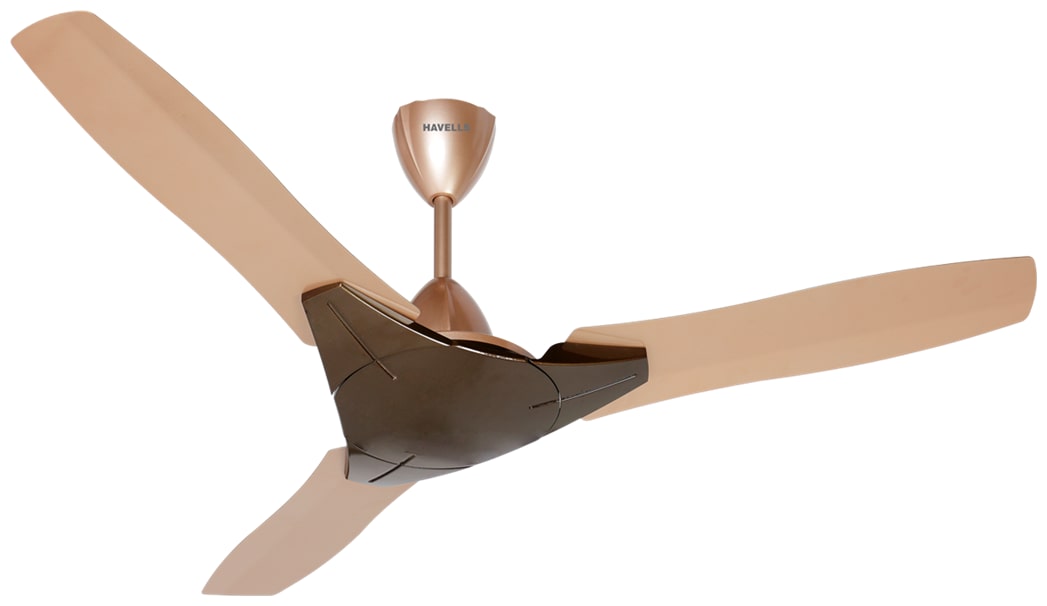 

Havells Troika 1200 mm Decorative Ceiling Fan ( Honey champagne Pack of 1 )