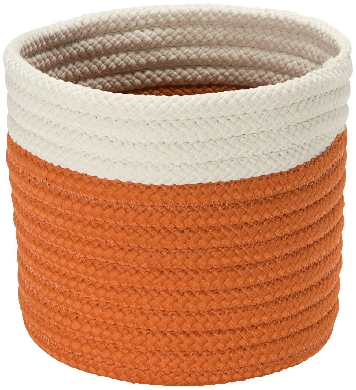 

Havenside Home Tyonek 10-inch Outdoor Mini Accent Basket - Orange