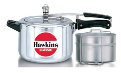 

Hawkins Classic 5 Litre Pressure Cooker with Separators