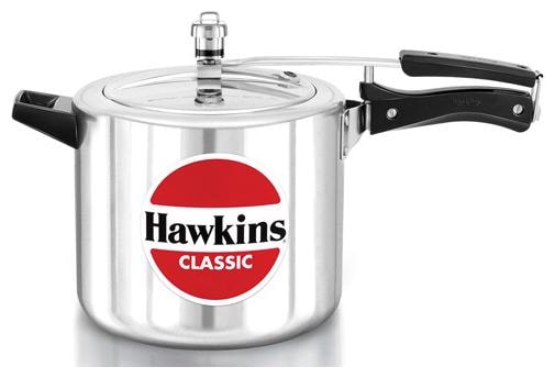 

Hawkins Classic New Improved Small Aluminum Pressure Cooker 6 5 L- Silver