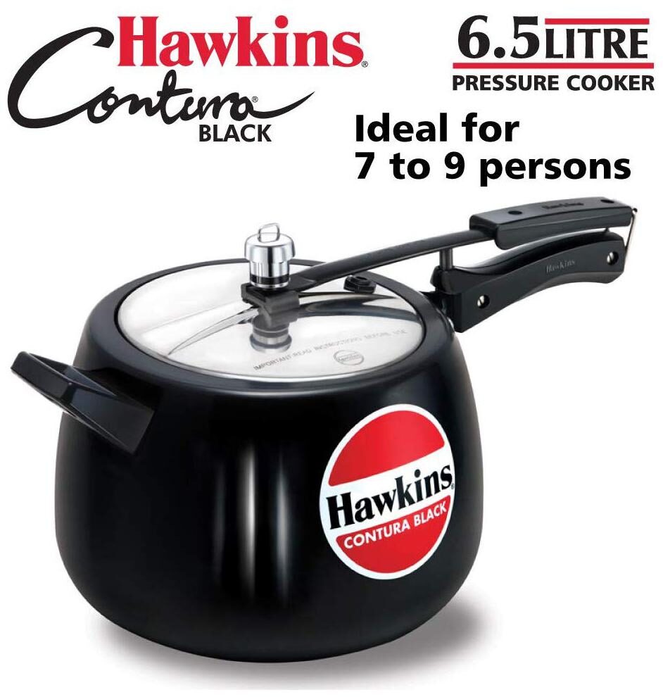 

Hawkins Contura Hard-Anodized Aluminium 6 5 L Inner Lid Pressure Cooker - Set of 1