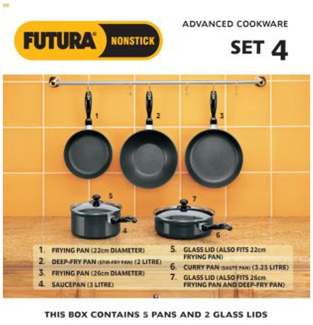

Hawkins Cookware Set Non Stick Set 4