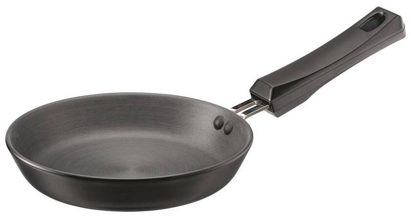 Hawkins Without Lid Fry Pan 18 cm Diameter Hard Anodised , Set of 1 by Gupta Brass Store