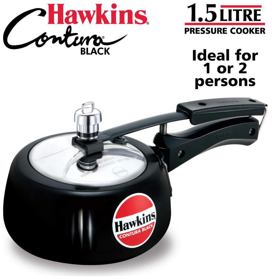 

Hawkins Hard-Anodized Aluminium 1 5 L Inner Lid Pressure Cooker - Set of 1