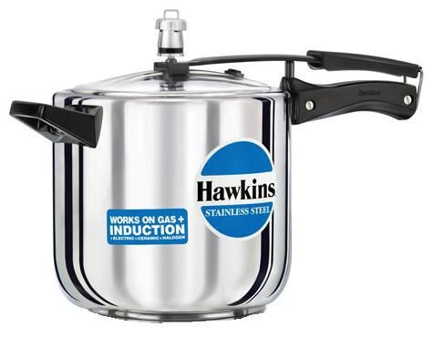 

Hawkins Stainless Steel 6 L Induction Bottom Inner Lid Pressure Cooker - Set of 1