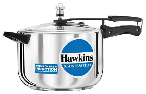 

Hawkins Stainless Steel 8 L Induction Bottom Inner Lid Pressure Cooker - Set of 1