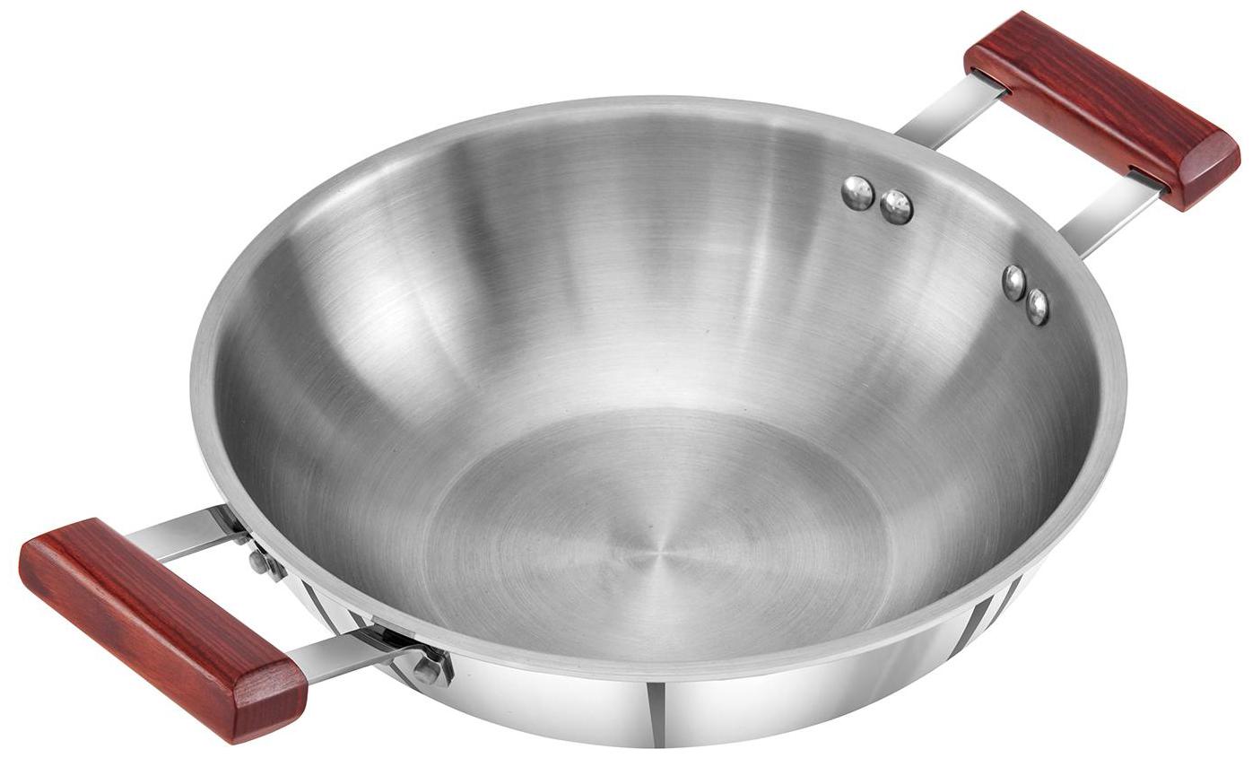 

Hawkins Triply Stainless Steel Deep Fry Kadhai 2 5 L Without Lid Silver (Ssd25)