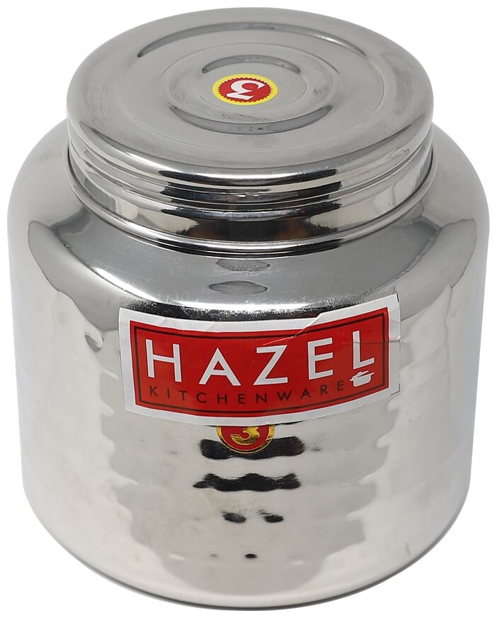 

Hazel Alfa Stainless Steel Kitchen Storage Ladoo Containers 1Pc (900ml) - Silver