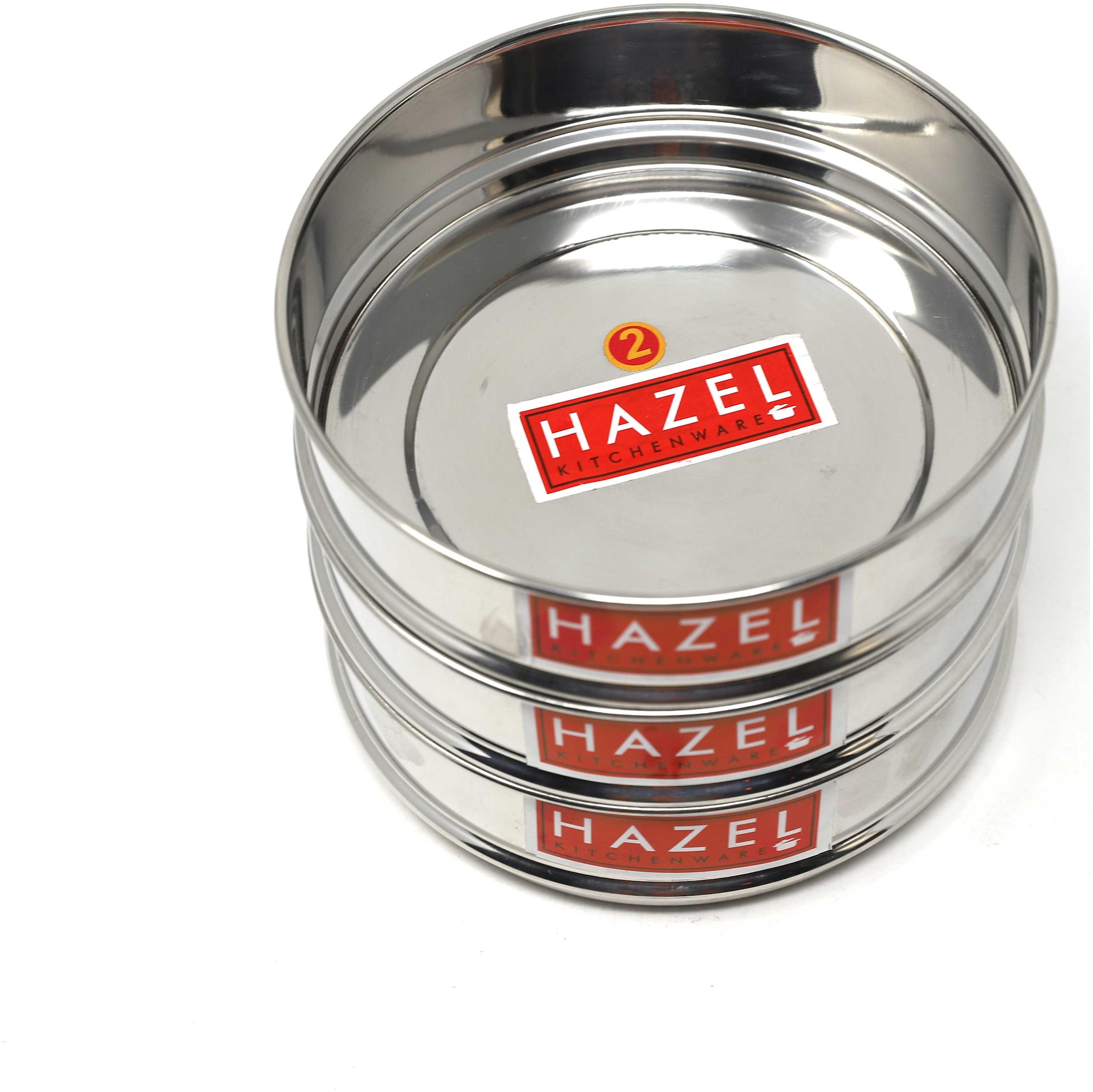 

Hazel Alfa Stainless Steel Stackable Seperator Cooker Dabba for Pressure Cooker - 15 cm Set of 3