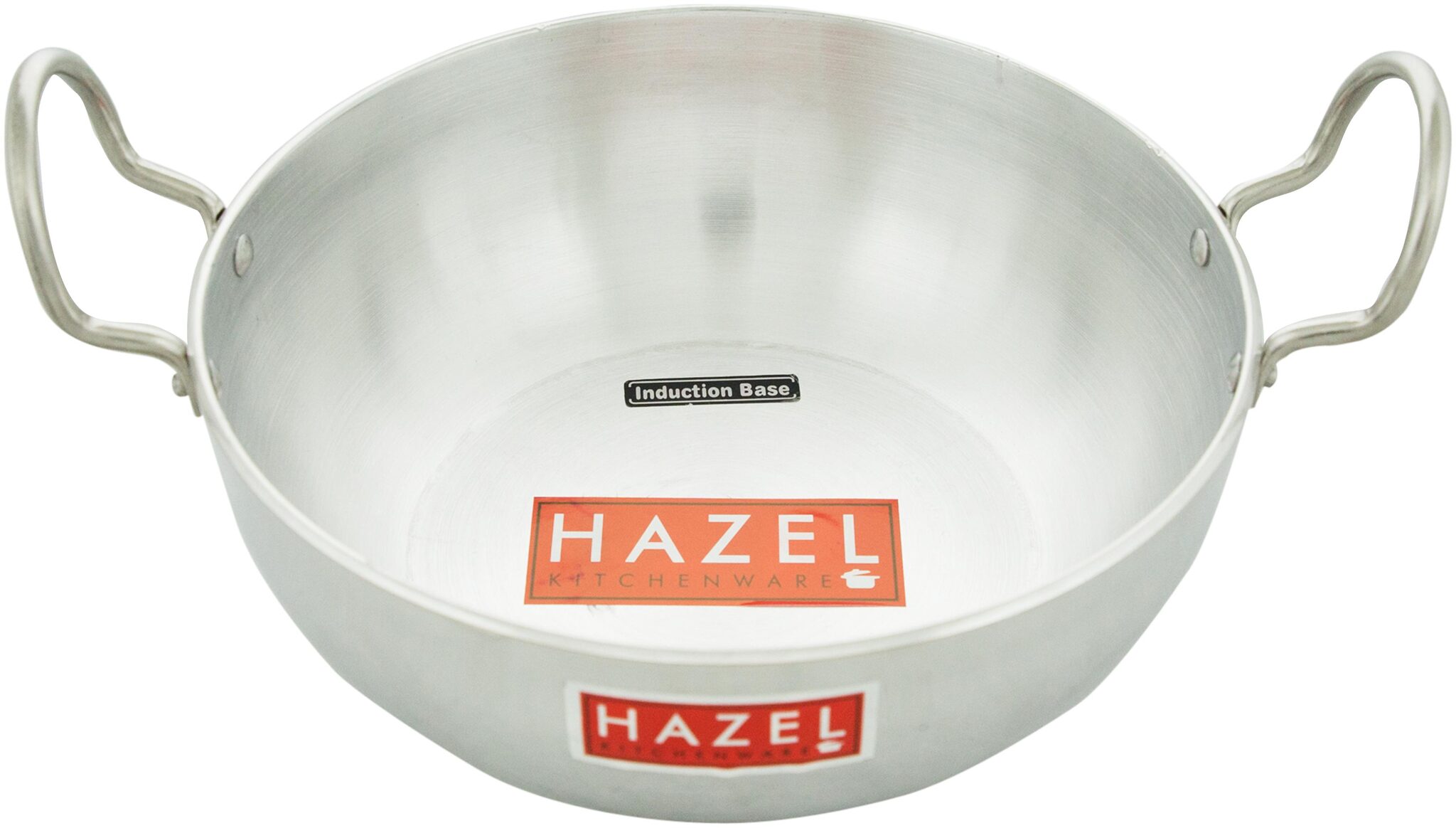 

Hazel Aluminium Induction Base kadhai 4 mm 4350 ml Silver