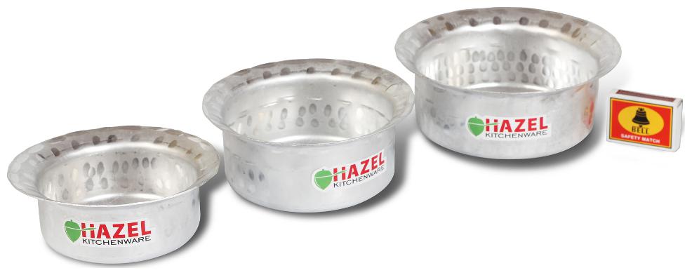

Hazel Aluminium Tope Patila Ha mmered Finish Set 3 250 ml To 550 ml Silver