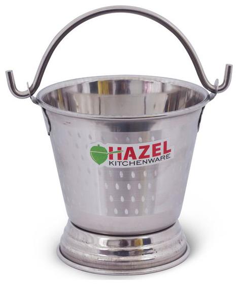 

Hazel Food Curry Dal Serving Stainless Steel Bucket (500 ml) Silver