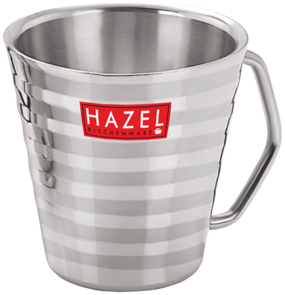 

HAZEL Stainless Steel Green Tea Coffee Big Classic Mug 1 pc 300 ml