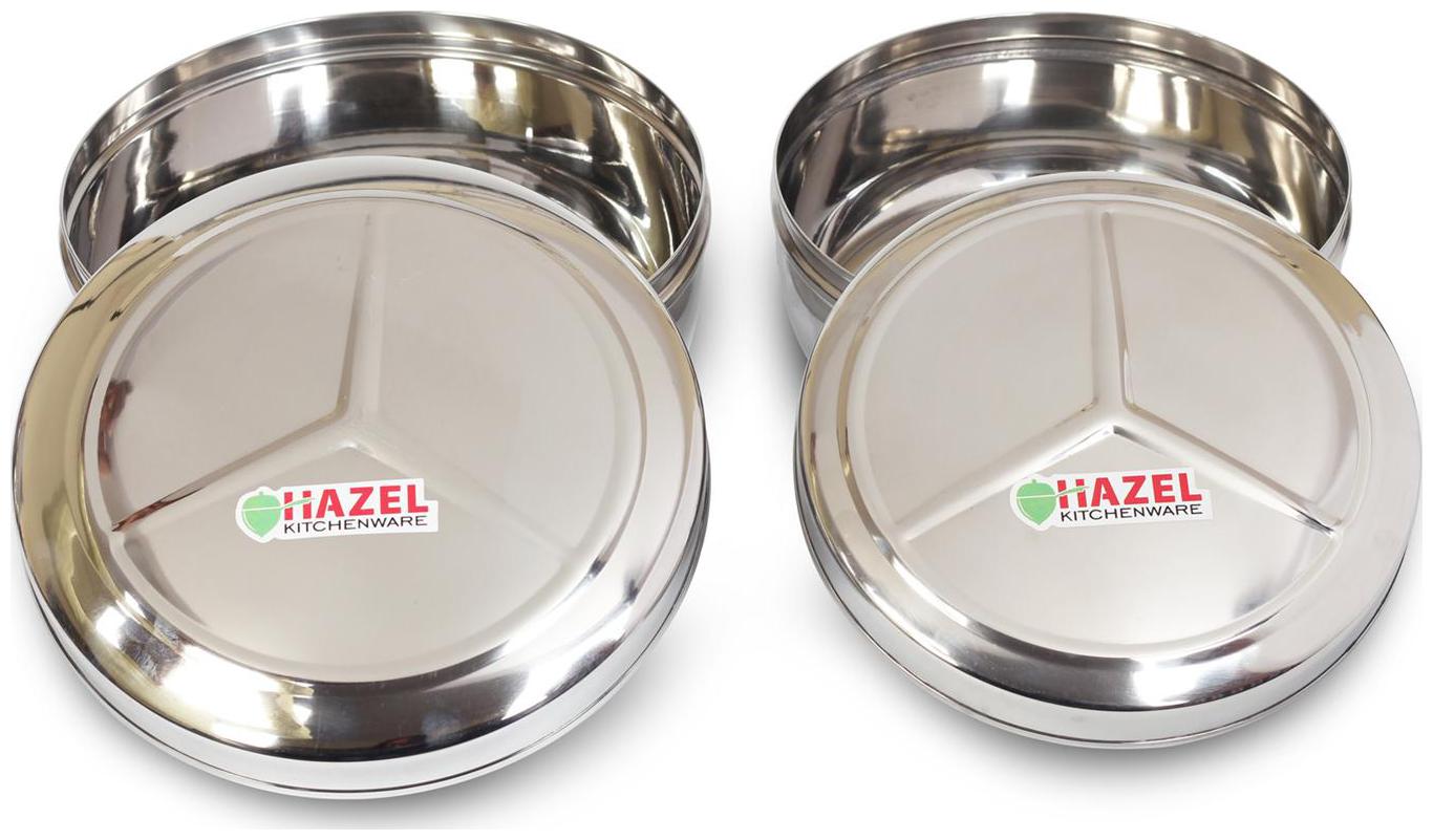 

Hazel 3500 ml Silver Stainless steel Container Set - Set of 2