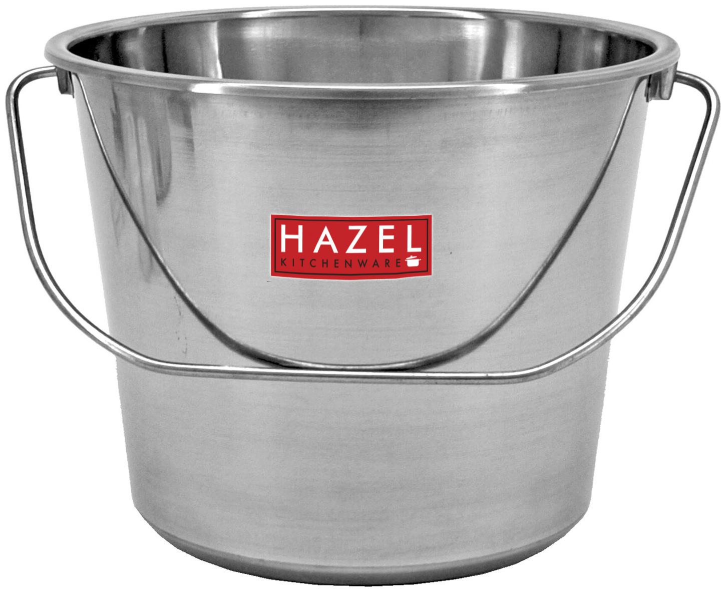 

Hazel Stainless Steel Non Joint Leak Proof Water Storage Bucket 4 L Silver