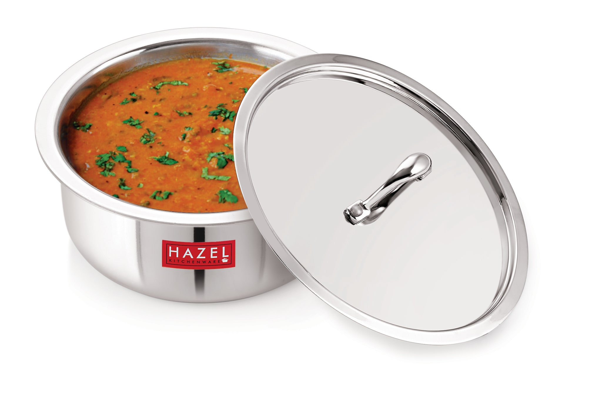 

HAZEL Triply Stainless Steel Induction Bottom Tope With Stainless Steel Lid 3 6 Litre 20 5 cm