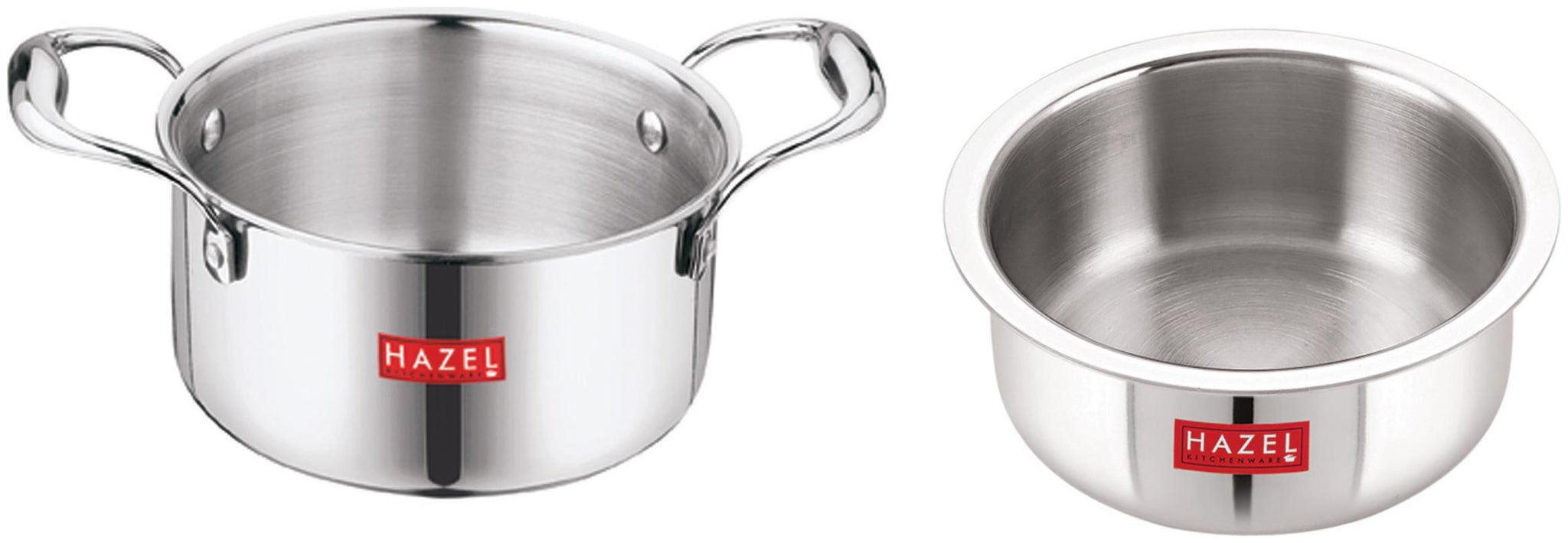 

HAZEL Triply Stainless Steel Induction Bottom Tope and Tope With Handle 4 6 L