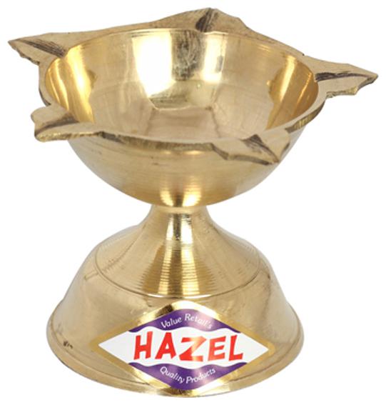

HazelBrass Diya Oil Lamp New Punch Deevi -1 pc