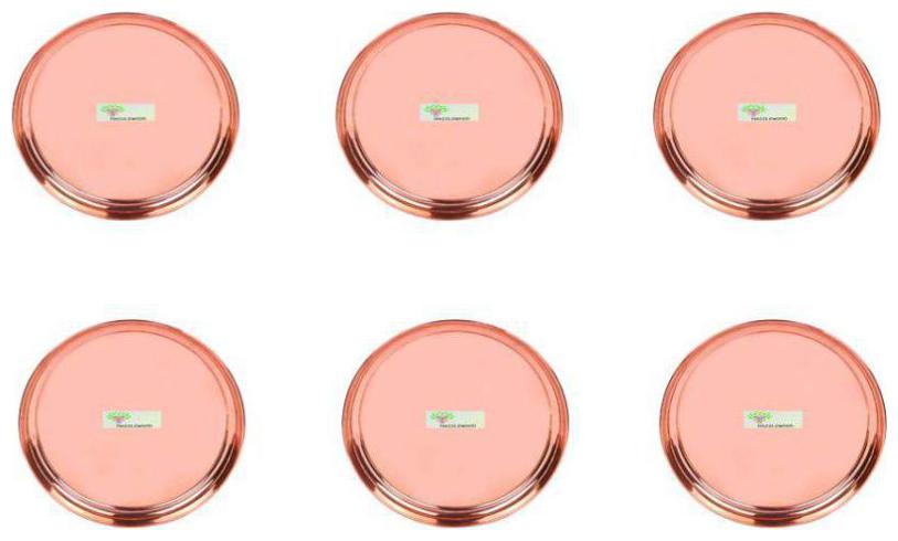 

Hazzlewood 100 percent pure copper plate (pack of 6)