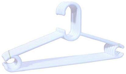 Hazzlewood plastic hanger pack of 6 (white)