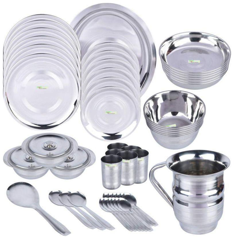 

Hazzlewood stainless steel pack of 51 pcs dinner set