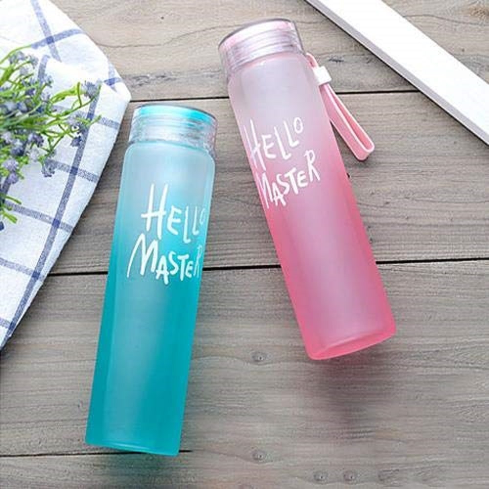 

HEALTH MECHANIC Glass Multi Water Bottle ( 350 ml Set of 2 )