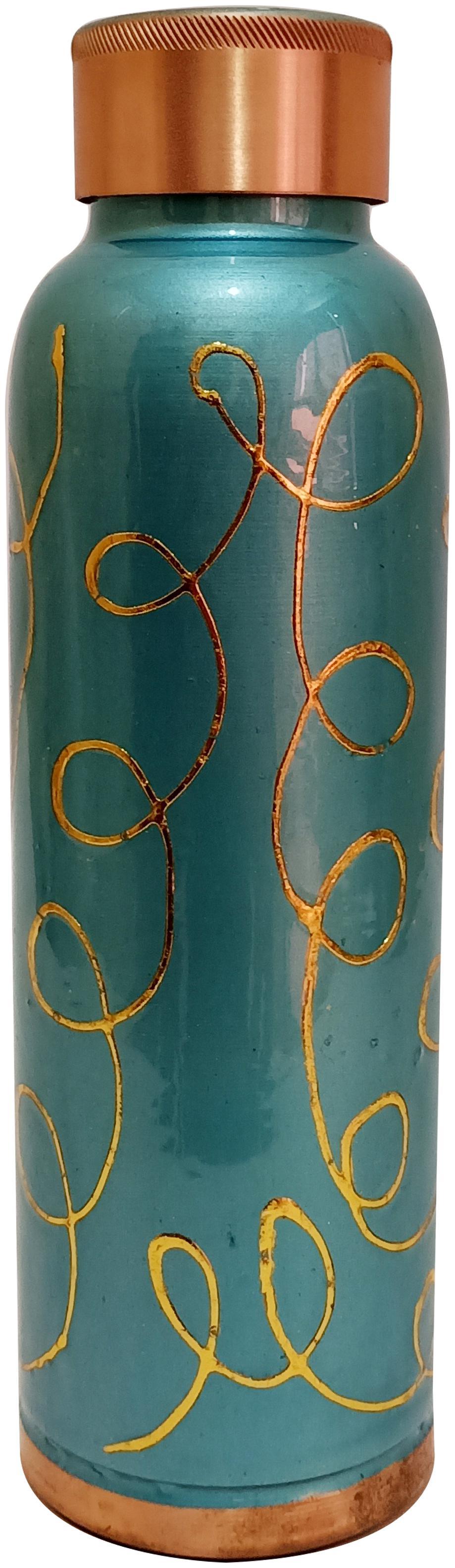 

HEALTH MECHANIC Copper Brown Water Bottle ( 1000 ml Set of 1 )