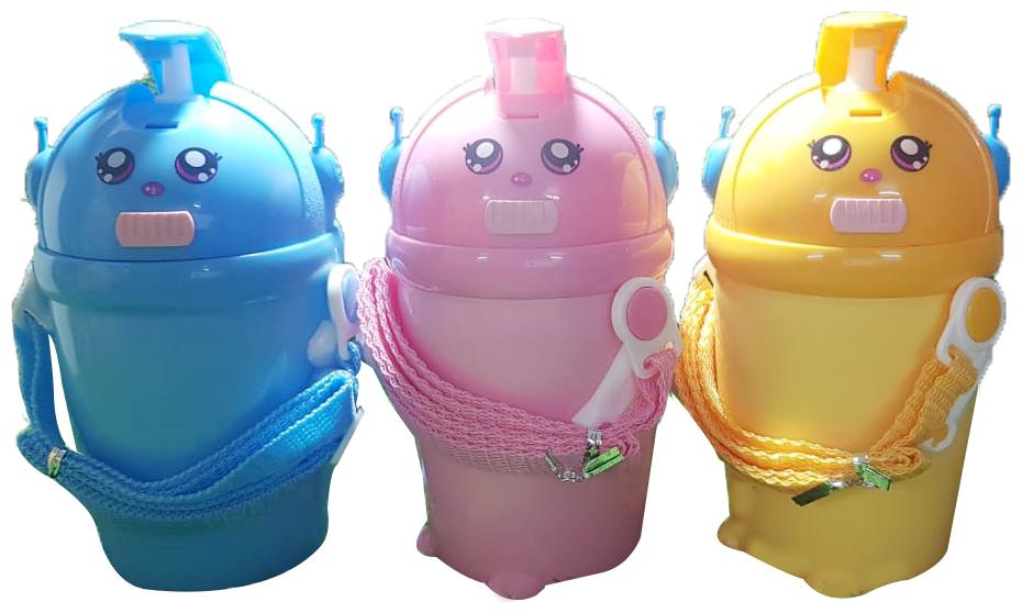 

HEALTH MECHANIC Plastic Multi Water Bottle ( 400 ml Set of 3 )