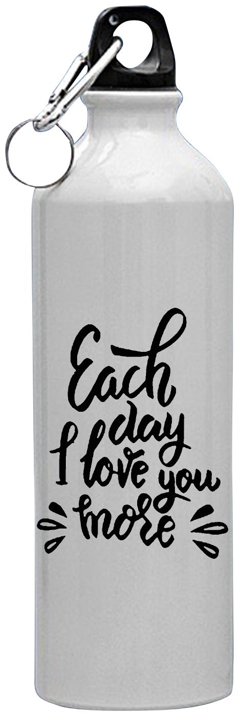 

HEALTH MECHANIC Aluminium White Water Bottle ( 750 ml Set of 1 )