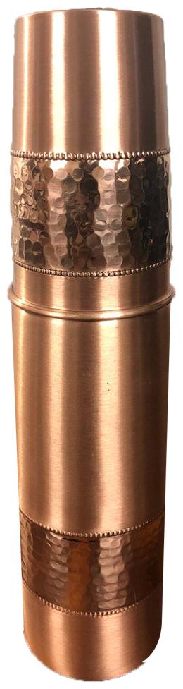 

HEALTH MECHANIC Copper Copper Water Bottle ( 1200 ml Set of 1 )