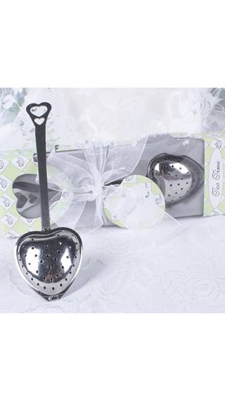 Heart Design Spoon Tea Infuser Filter Wedding Souvenir Bridal Shower Favor Gift